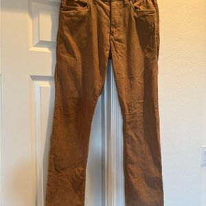 Men's J. Crew camel brown slim flex corduroy jeans pants 30x32.
